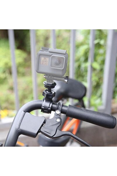 Knmaster Tüm Aksiyon Kameralara Uyumlu Gidon Aparatı + Tripod Adaptörü