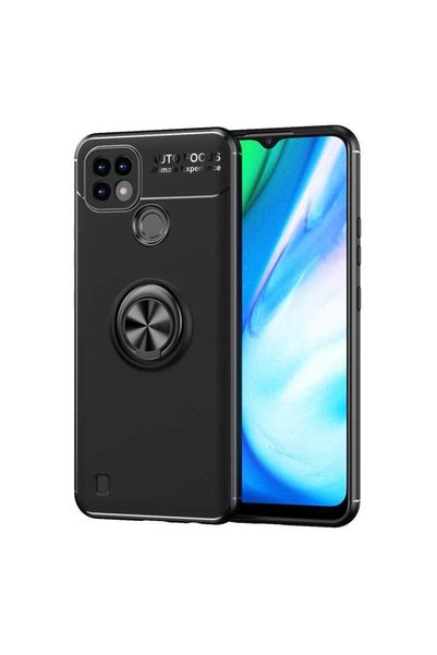 Musal Case for Realme C25 Case Magnetic Silicone with Stand Ring