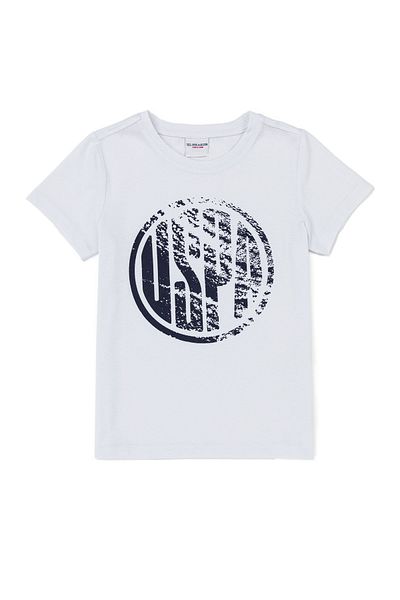 U.S. Polo Assn. Λευκό αγορίστικο T-Shirt