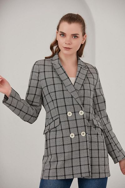 ALEXANDERGARDI Jachetă blazer în carouri (b22-20401)