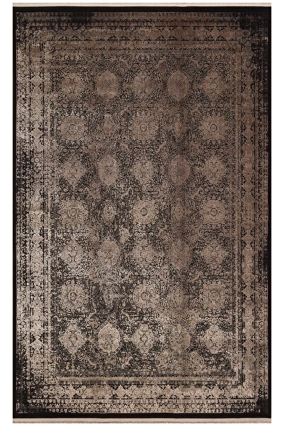 Eko Halı Anatolia Ant 02 Antrasit Vizon Akrilik Ve Viskon Ile Üretilen Klasik...