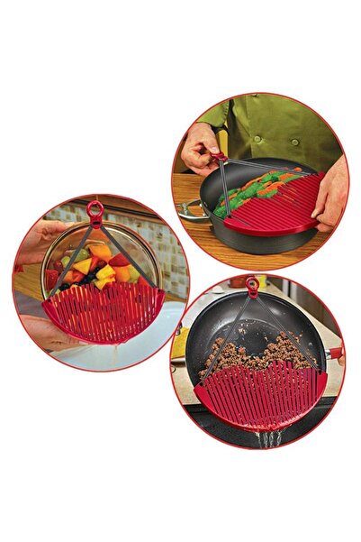 Binbirreyon Pot Strainer Expandable and Adjustable Practical Pot Pan Bowl Strainer Ra091