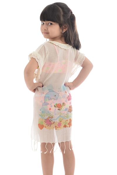Dosimira Αμάνικο Παιδικό Pareo με βολάν με γιακά