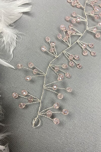 LÜX Tasarım Прах Vella с мъниста сватбена диадема аксесоар за коса