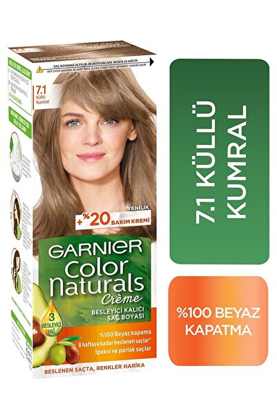 Garnier Color Naturals Creme Besleyici Kalıcı Saç Boyası 7.1 Küllü Kumral