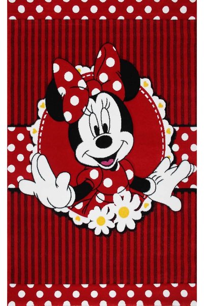 Eko Halı Eko Kids Kds 06 Minnie Red D Hav Ve Toz Vermeyen Çocuk Halısı