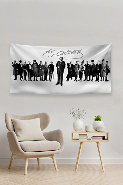 Vagonik Atatürk Duvar Örtüsü Halısı 45 X 100 Cm-70x160 Cm
