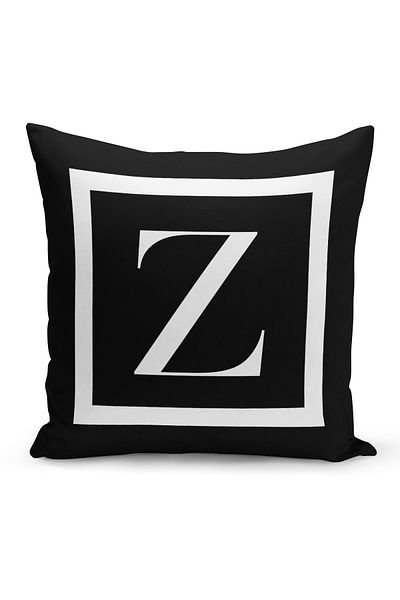 Filamente Double Sided Digital Printed Letter Cushion Cover - Letter Z