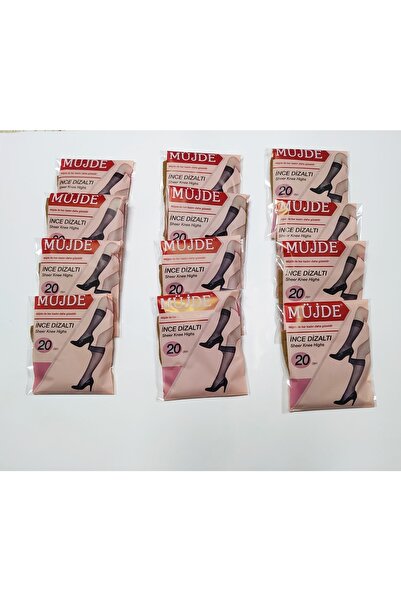 Müjde 12 Çift Ince Dizaltı Natürel 51 / Sahra