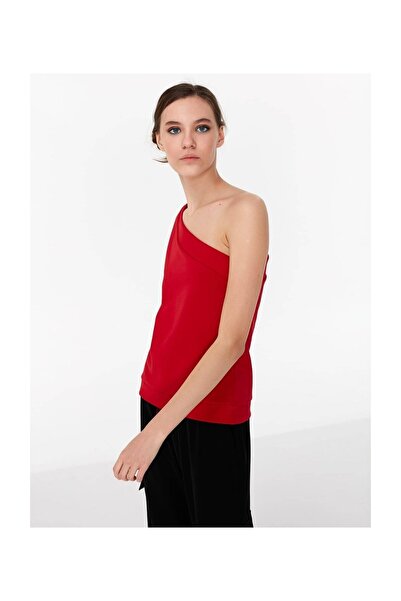 Twist Sweatshirt - Red - Slim fit
