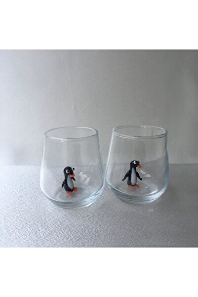 Paşabahçe Penguen Figürlü Kahve Yanı Su Bardağı Takımı (2 ADET)