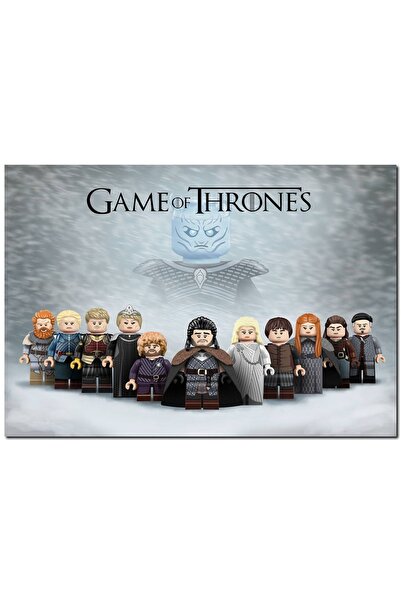 Cakatablo Game Of Thrones House Stark Özel Minifigürler Görseli  25x35 cm