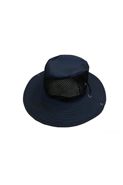 Pandoli Pălărie unisex din plasă de in, pliabilă, de vară, tip Safari Trilby