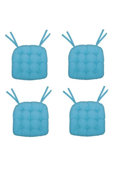 Kuscini 4 Lü -özel  Set- Pofidik Natura 40x40 Oval Bağcıklı Sandalye Minderi ...