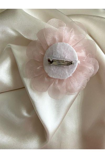 canan dizayn Organza Pearl Flower 7,5x7,5cm (1 Τεμάχιο)