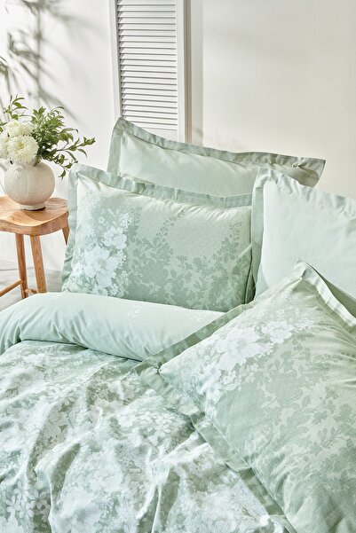 Yataş Andressa Ranforce Double Duvet Cover Set - Sage