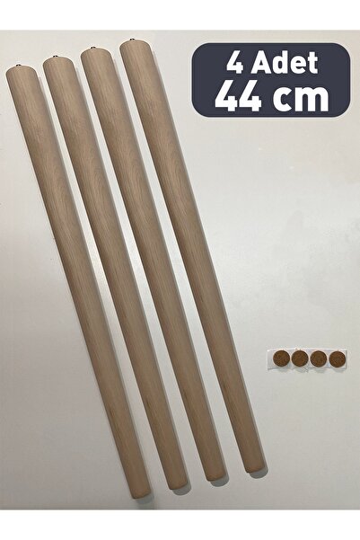 vovvahome Boyasız Ahşap Sehpa - Sandalye - Tabure Ayağı ''44cm'' 4 Adet