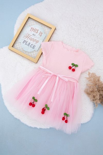 Fenomen Kids Baby Girl Summer Tutu Cherry Dress