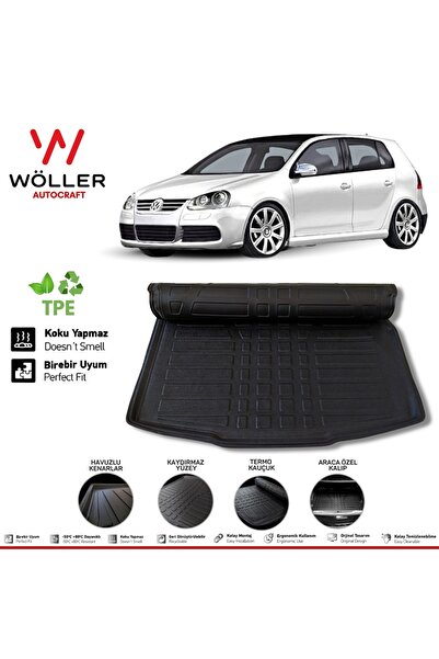 wöller Volkswagen Golf 5 Bagaj Havuzu 2004 2008 Arası 3d Ultraflex Esnek