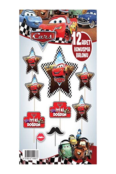 Happyland Arabalar (cars) Parti Seti Malzemeleri - Kendi Setini Kendin Oluştur