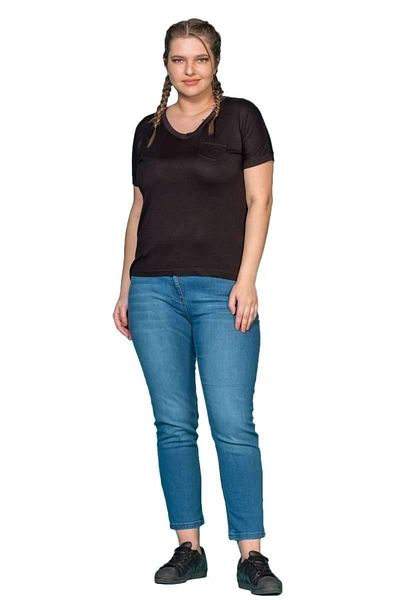 Hanezza Tricou de bază cu decolteu în V
