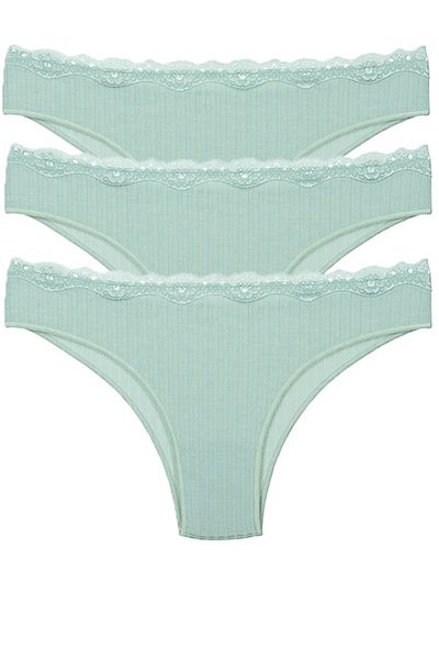 Vanilya Secret Δαντέλα μέσης Ribana Cotton 3 Πακέτο