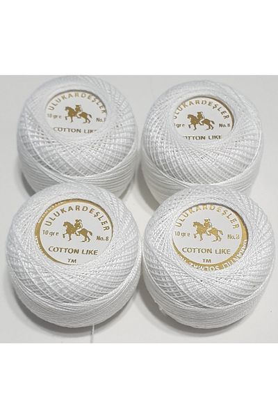 Rengahenk Etamin - Cross Stitch 4-Piece Embroidery Thread Set - Ulukardeşler Cotton Like (10 Gr-No.8)