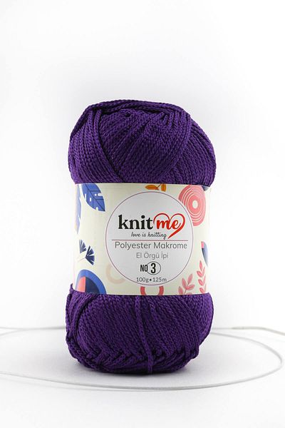 knitme Πολυεστέρας Μακραμέ 100 Gr Πλεκτό Χέρι Σπάτσο Taka Yarn (837)