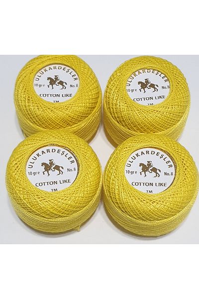 Rengahenk Etamin - Cross Stitch 4-Piece Embroidery Thread Set - Ulukardeşler Cotton Like (10 Gr-No.8)