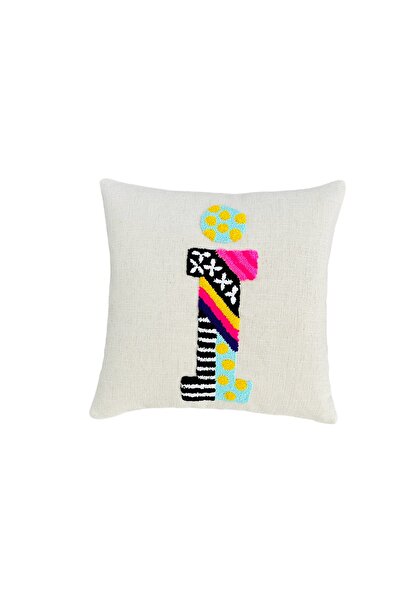 ge living Карнавальна подушка у формі літери - кремовий чохол, для ручної роботи