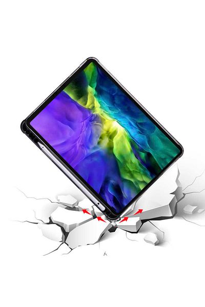 Fuchsia Ipad Air 10.9 2022 (5th generation) Compatible Case Smart Tablet Case with Pen Holder and Foldable Stand