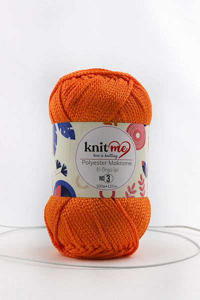 knitme Πολυεστέρας Μακραμέ 100 Gr Πλεκτό Χέρι Σπάτσο Taka Yarn (811)
