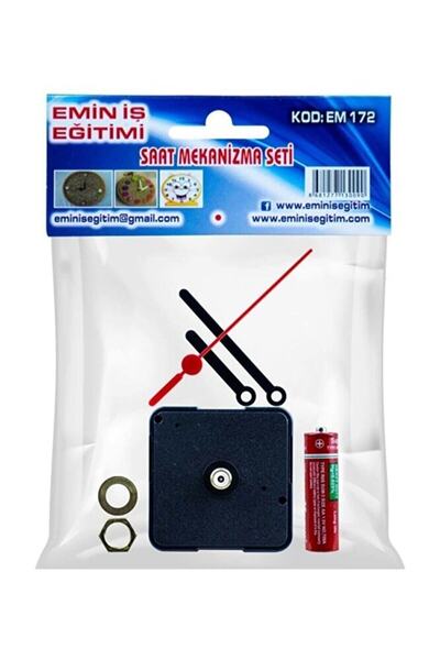 Emin İş Eğitim Emin Pil Hediyeli Saat Mekanizması Seti