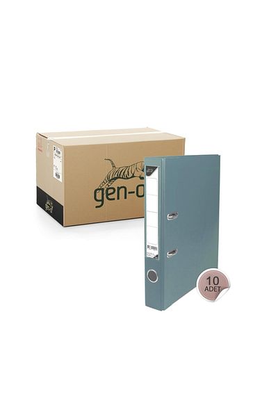 Gen-Of Plastic Folder Narrow Gray 10 Pieces