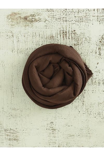 ltmodascarf Βαμβακερό σάλι Kraş Bitter Brown
