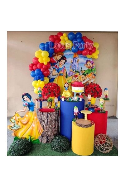 LOTUS PARTY 50 قطعة - مجموعة سلسلة بالونات بتصميم أميرة القطن