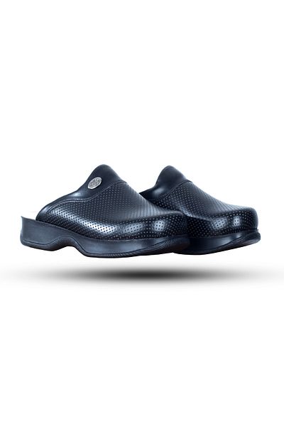Alsancak Üniforma Black Sabo Doctor and Nurse Slippers