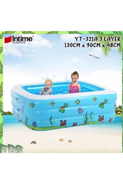 hitteknoloji Çocuk Yüzme Havuzu Şişme Havuz 130x90x48cm