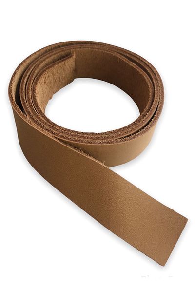 alfa tasarım atölyesi Genuine Leather Strip (1 Piece / 75 Cm 2.1 Cm) - Bone