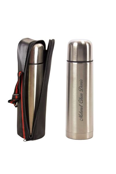 hediyerengi Çantalı Bardaklı Çelik Termos - 500 ml