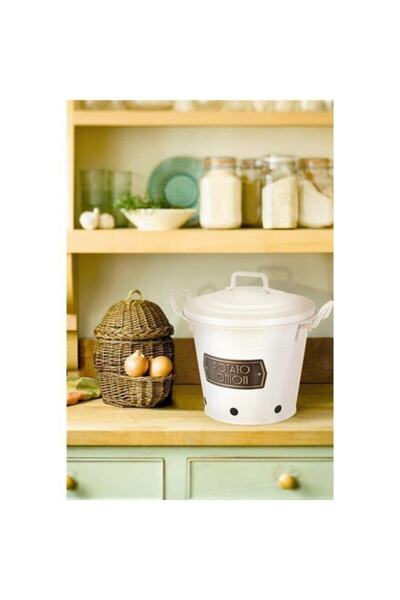 The Mia Patates Soğan Kovası - Beyaz