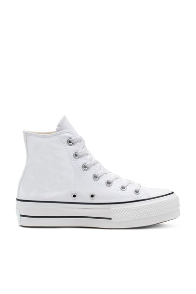 MissLara White - High Platform Canvas Platform Sneakers