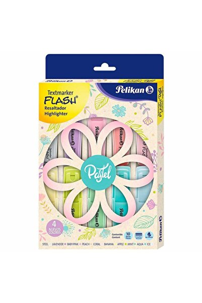 Pelikan قلم تمييز بألوان الباستيل 10 عبوات