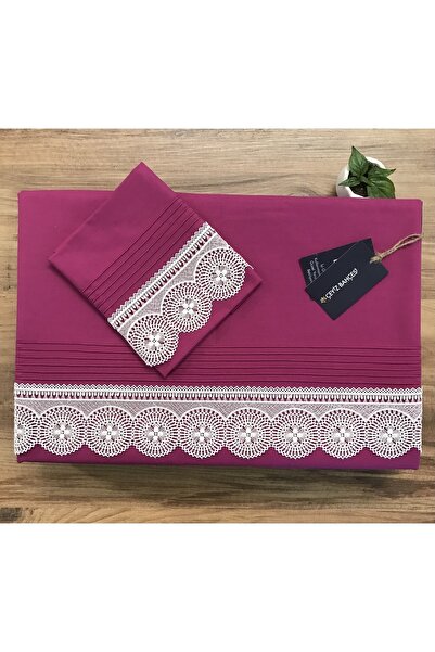 Çeyiz Bahçesi Ahu Mürdüm Двоспальний комплект постільної білизни