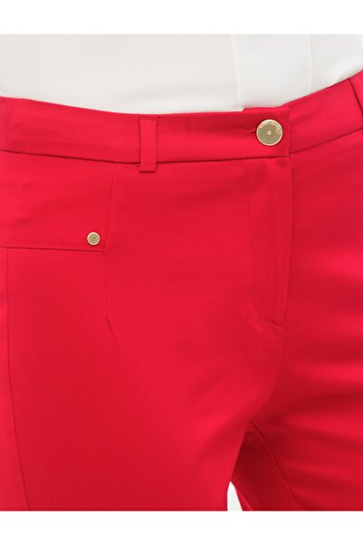 Koton Women's Red Trousers 6YAK48831GW