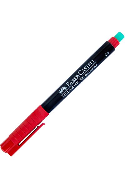 Faber Castell 1523 Permanent Asetat Kalem Kırmızı S Uç