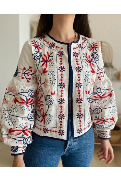 FancyWorld Jachetă brodată cu modele