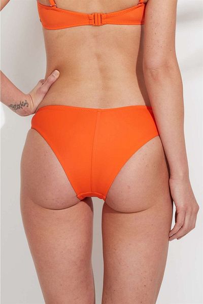 U.S. Polo Assn. Women's Orange Brazilian Bikini Bottom