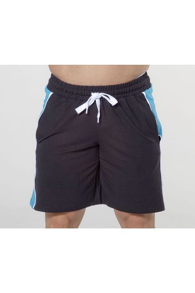Big Sam Blue Detailed Shorts