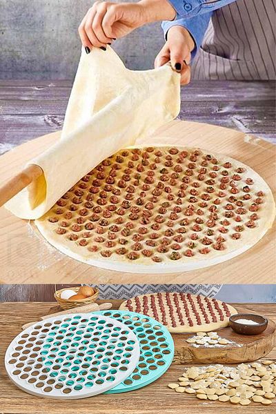 QNİAY Practical Ravioli Mold Ravioli Dough Cutting Apparatus Large Size Series Ravioli Preparation Tool